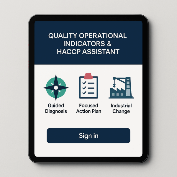 Quality operational indicators & HACCP Assistant.